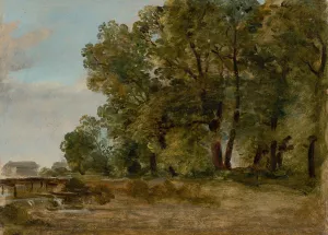 Praterinsel in Munchen by Johann Georg Von Dillis Oil Painting