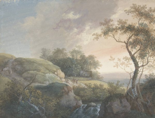 Main Product Photo of The Morning  Painting by Johann Georg Wagner