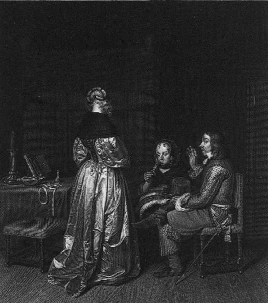 Main Product Photo of Paternal Instruction Painting by Johann Georg Wille
