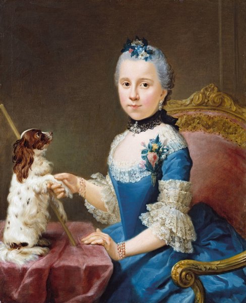 Main Product Photo of Portrait of Marie Sophie Friedericke von Holzhausen  Painting by Johann Georg Ziesenis