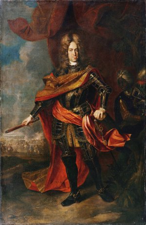 Kaiser Karl VI. by Johann Gottfried Auerbach Oil Painting
