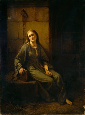 Marguerite in Prison by Johann Grund Oil Painting