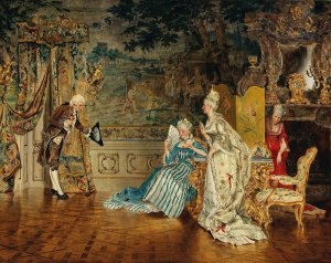 The Cavalier by Johann Hamza Oil Painting