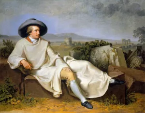 Goethe in the Roman Campagna by Johann Tischbein The Younger - Oil Painting Reproduction