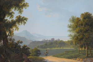 View Of St. Vito, Schaffhausen by Johann Heinrich Bleuler Oil Painting