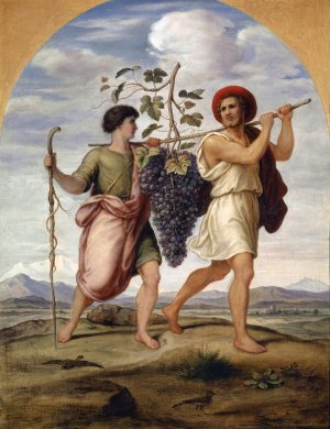 The Explorers of Canaan by Johann Heinrich Ferdinand Olivier Oil Painting