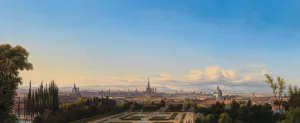A View of Vienna from the Belvedere Garden by Johann Heinrich Hintze Oil Painting