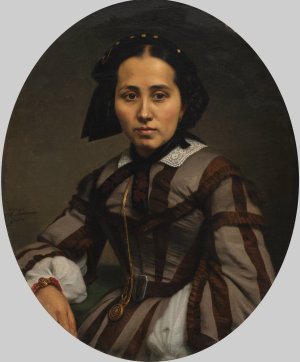 Portrait of a Lady by Johann Heinrich Neumann Oil Painting