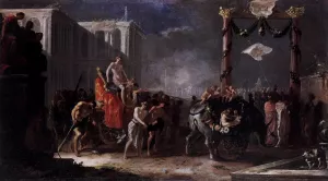 Triumph of Venus by Johann Heinrich Schoenfeld Oil Painting