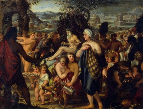 Main Product Photo of Allegory of Winter Painting by Johann Heiss