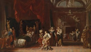 Antiochus Und Stratonike by Johann Heiss Oil Painting