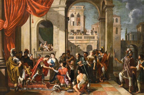 Main Product Photo of The Continence Of Scipio  Painting by Johann Heiss