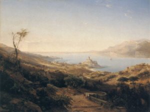 A View of Castello Malcesine, Lake Garda, Italy