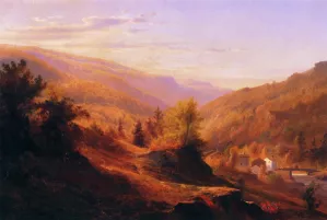 Catskill Cove by Johann-Hermann Carmiencke Oil Painting