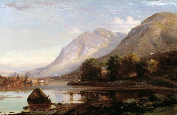 Main Product Photo of Hudson River at Cold Spring  Painting by Johann Hermann Carmiencke