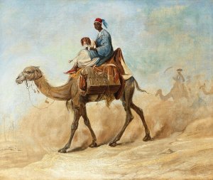 Negev, Sebee al Hel by Johann Hermann Kretzschmer Oil Painting