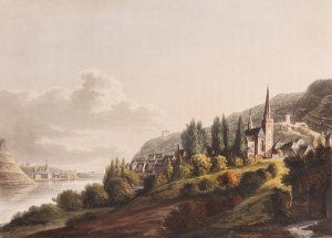 The Town of Beingen by Johann Isaak Von Gerning Oil Painting