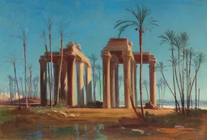 A view of Anteopolis by Johann Jakob Frey Oil Painting