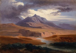Mountains In The Roman Campagna by Johann Jakob Frey Oil Painting
