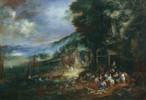 Das Wasser by Johann Jakob Hartmann Oil Painting