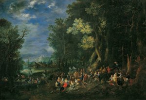 Die Erde by Johann Jakob Hartmann Oil Painting