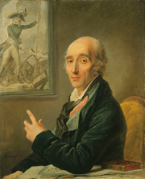Main Product Photo of Portrait de Pierre-Francois-Charles Augereau  Painting by Johann-Julius Heinsius
