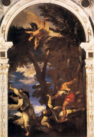 Death of St Peter Martyr by Johann Karl Loth Oil Painting