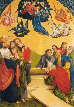 Assumption of the Virgin by Johann Koerbecke - Oil Painting Reproduction