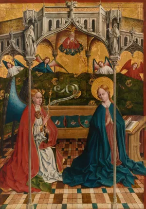 The Annunciation by Johann Koerbecke Oil Painting