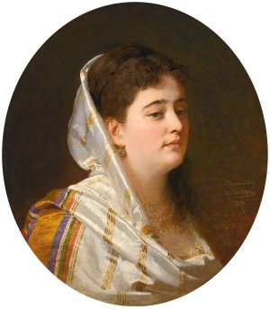 Portrait Of A Lady by Johann Koler Oil Painting