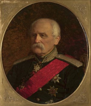 Portrait of major general Stanislaw Kierbedz, engineer by Johann Koler Oil Painting