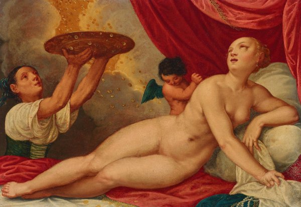 Main Product Photo of Danae Painting by Johann Konig