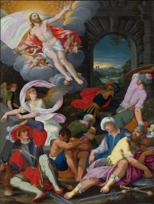 The Resurrection of Christ by Johann Konig Oil Painting