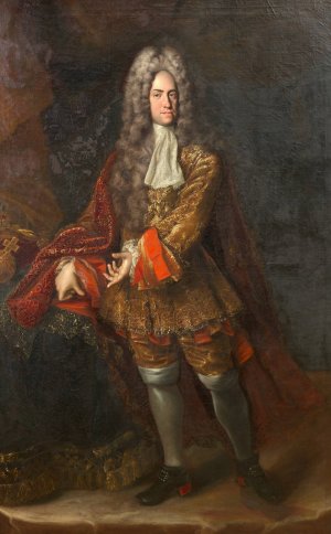 Kaiser Karl VI. Oil painting by Johann Kupetzky