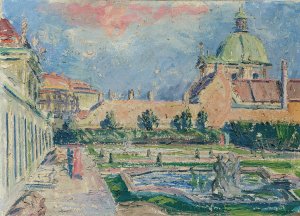 Studie vom Belvedere by Johann Laurer Oil Painting