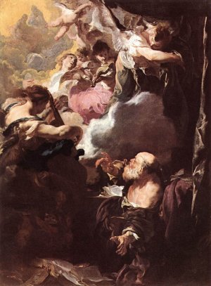 The Ecstasy of St Paul by Johann Liss Oil Painting