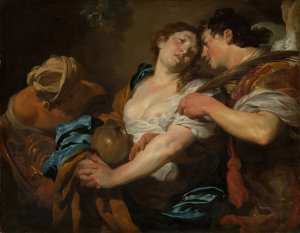 The Temptation of Saint Mary Magdalen by Johann Liss Oil Painting
