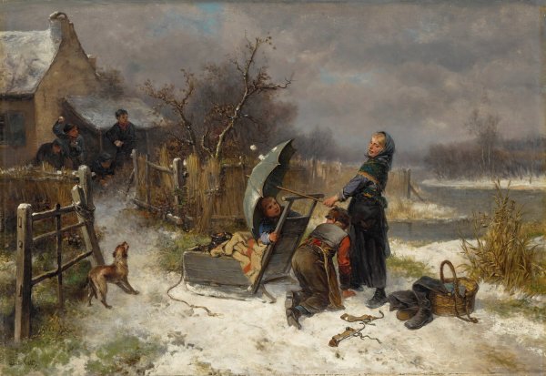 Main Product Photo of Behind The Ramparts Painting by Johann Mari Henri Ten Kate