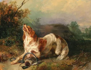 Die Falle by Johann Matthias Ranftl Oil Painting
