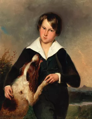 Gute Freunde by Johann Matthias Ranftl Oil Painting