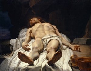 The Dead Body of Christ by Johann Melchior Wyrsch Oil Painting