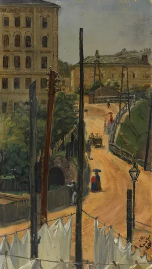 Die sogenannte Hangstatt by Johann Michael Kupfer Oil Painting