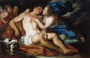 Diana and Endymion by Johann Michael Rottmayr Oil Painting