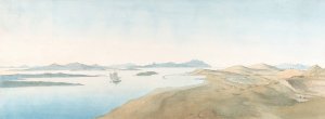 Panorama View on the Islands of Delos by Johann Michael Wittmer II Oil Painting