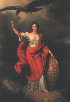 From Darkness, the Light. Allegory of the Hungarian Academy of Sciences by Johann-Nepomuk Ender Oil Painting