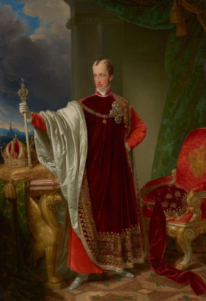Kaiser Ferdinand Im Ornat Des Ordens Des Goldenen Vlies by Johann Nepomuk Ender Oil Painting