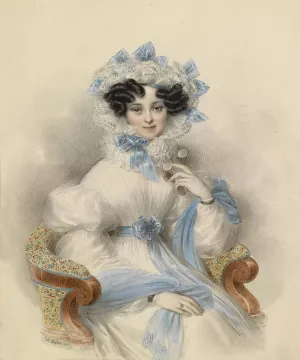 Portrait Henriette von Osterreich Oil painting by Johann Nepomuk Ender