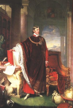 Portrait of Ferenc Szechenyi by Johann-Nepomuk Ender Oil Painting
