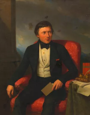 Portrat eines Schriftstellers Oil painting by Johann Nepomuk Ender