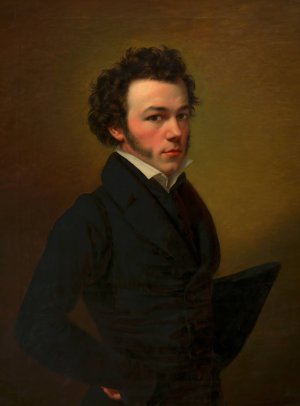 Selbstbildnis Johann Nepomuk Ender Oil painting by Johann Nepomuk Ender